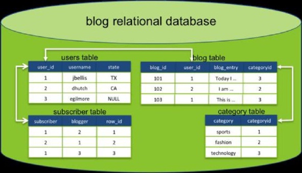 A Relational database schema