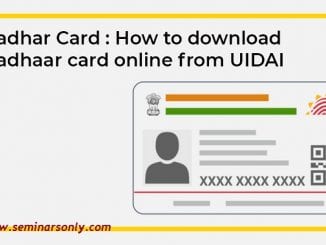 Download EAadhaar Card