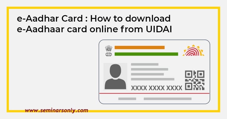 Download EAadhaar Card