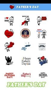 Fathers Day Stickers