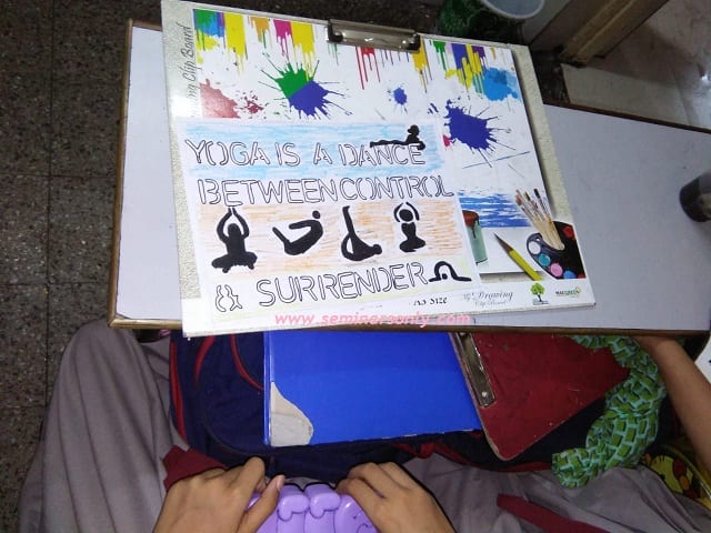 international yoga day poster drawing