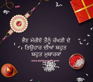 raksha bandhan wishes in punjabi