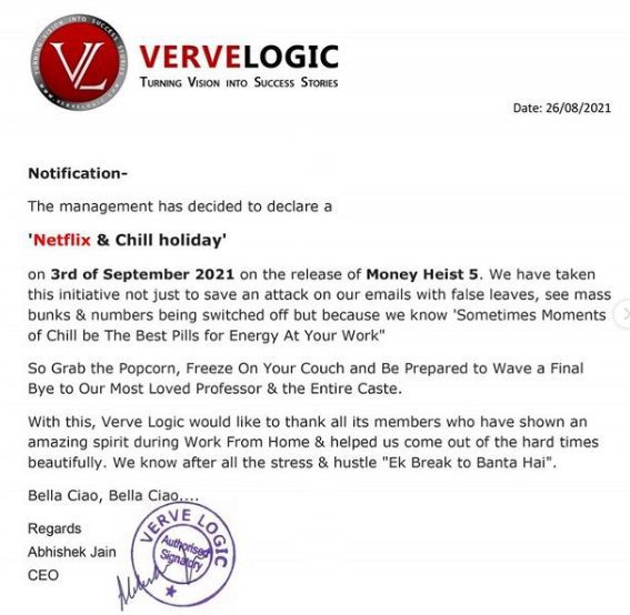 Netflix and Chill Holiday