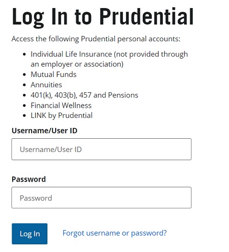 Prudential Login https://www.prudential.com/login/ : Log In to Prudential