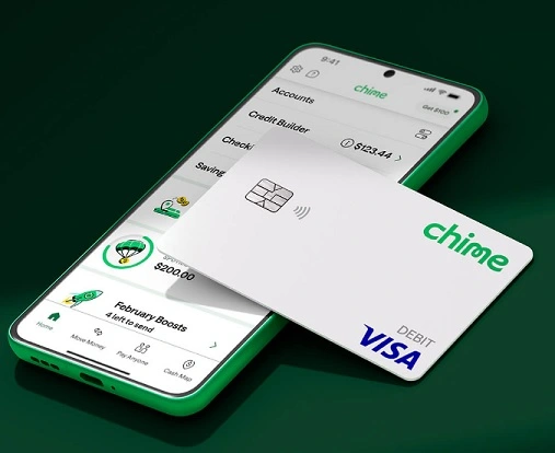 Chime card activate thru App