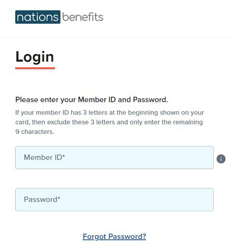 nations benefits login