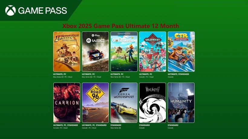 Xbox 2025 Game Pass Ultimate 12 Month