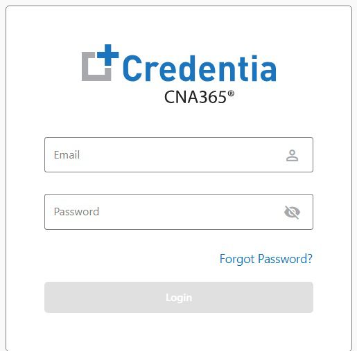 Credentia CNA 365 Login