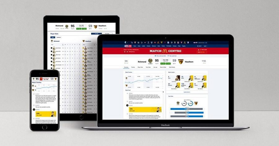AFL match centre 