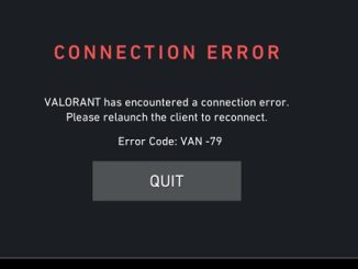 VAN 79 error in Valorant