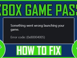 Xbox Error Code 0x80004005