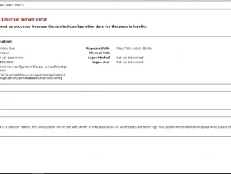 http error 500.19 internal server error