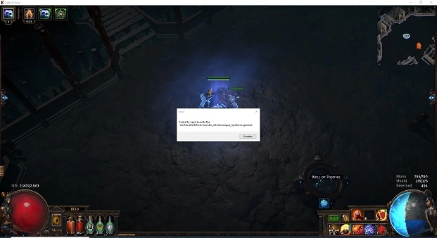 path of exile failed to join any instances