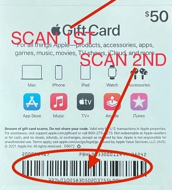 Gift Card Activation Scanner