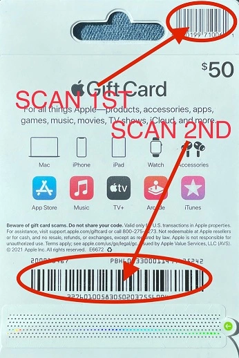 Gift Card Activation Scanner