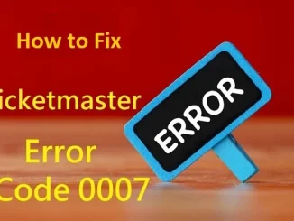 Live Nation Error Code 0007