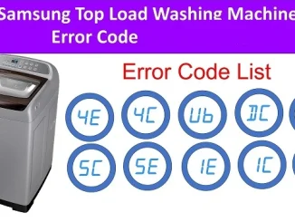 Samsung Washing Machine Error Codes