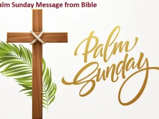 Palm Sunday Message from Bible