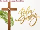 Palm Sunday Message from Bible