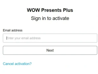 activate WOW Presents Plus