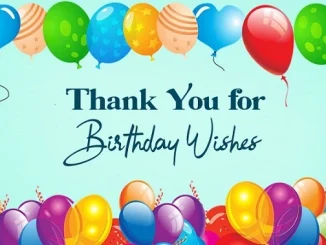 thank you birthday message