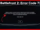 Star Wars Battlefront 2 Error Code 721
