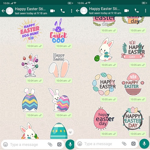 Happy Easter Stickers