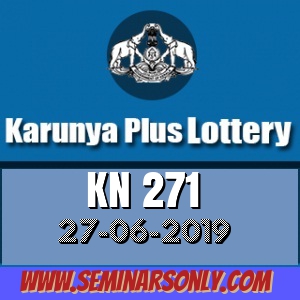 KN 271 Karunya Lottery Result