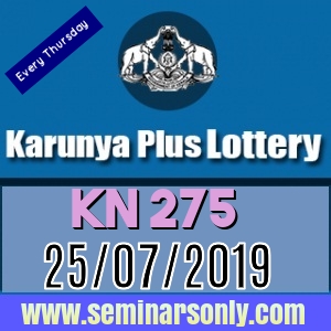 KN 275 Karunya Plus Lottery