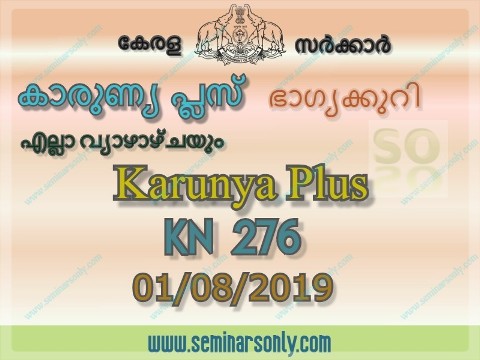 KN 276 Karunya Plus Lottery