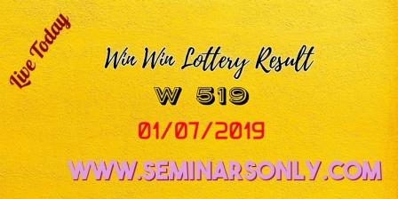 WinWin W 519 1/7/19 Kerala Lottery Result