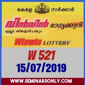 W521 WinWin Lottery Result